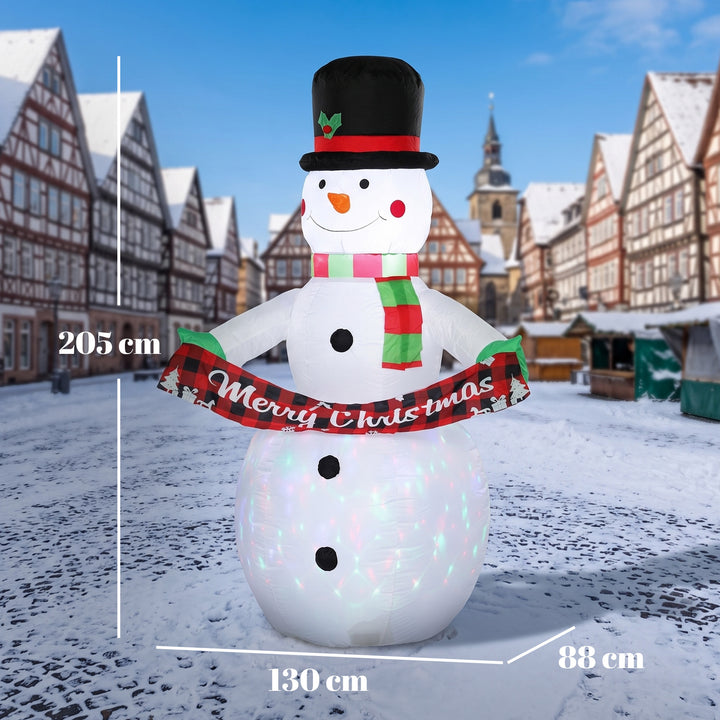 Inflatable Christmas Decoration, Outsunny 6.7FT Christmas Inflatable - view 3