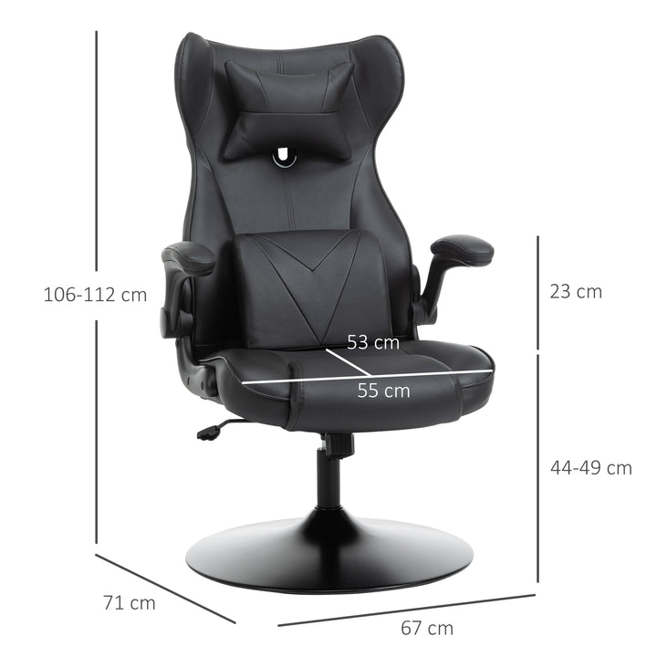 Video Game Chair with Lumbar Support, Racing Style Home Office Chair, 