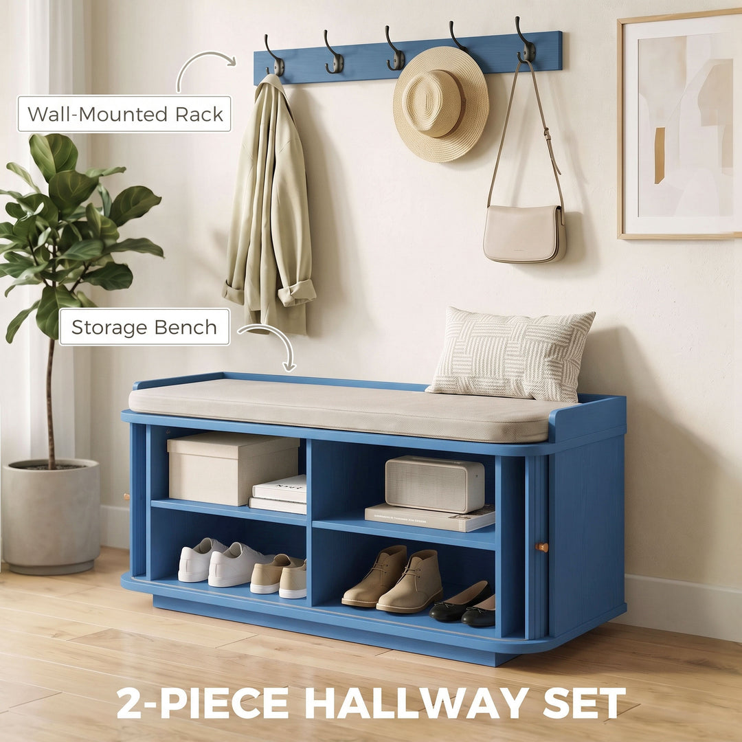 Hallway Storage Unit, Hallway Furniture Set with Shoe Storage Cabinet - view 4