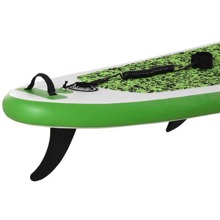 Inflatable Stand Up Paddle Board, 10' x 30" x 4", Non-Slip SUP, with ISUP Accessories, Hand Pump, 3 Fins, Adj Paddle for Youth Adult Beginners/Experts