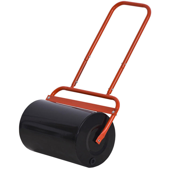 Outsunny Combination Push/Tow Lawn Roller Filled with 38L Sand (62kg) or Water, Perfect for the Garden, Backyard Φ32 x 50cm Roller | Aosom UK