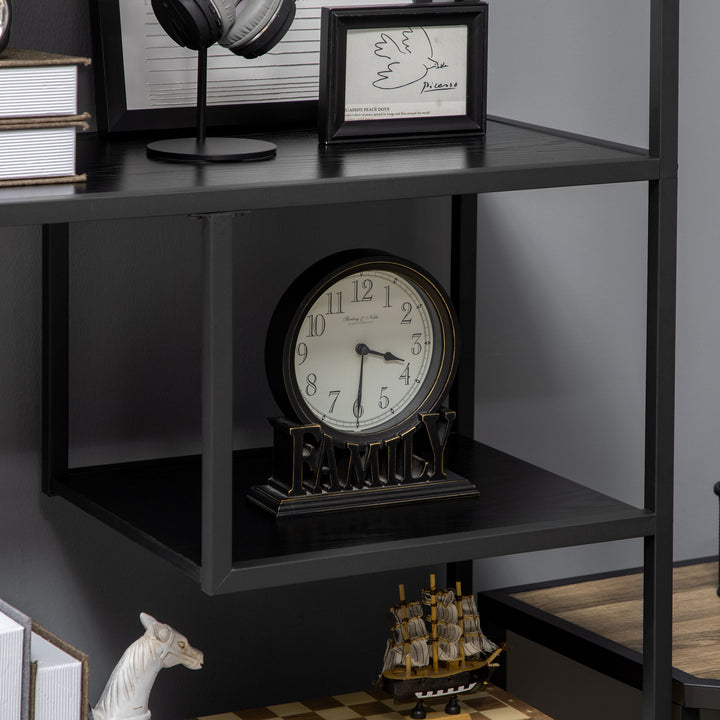 Industrial Accent Display Rack 7 Tier Bookcase, Display Rack for Livin
