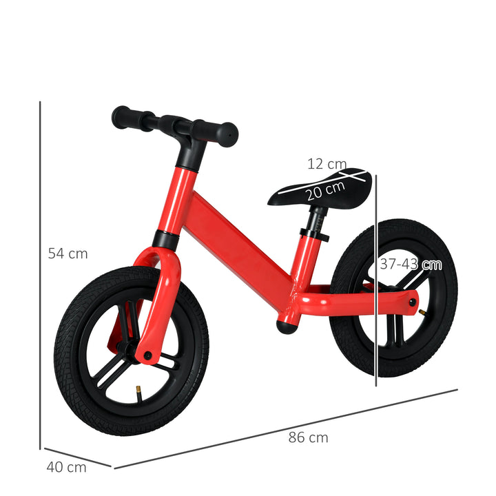 AIYAPLAY 12" Kids Balance Bike, No Pedal Training Bike for Children with Adjustable Seat, 360° Rotation Handlebars