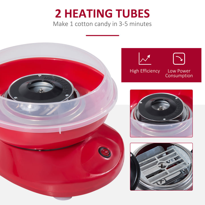 MCL Candy Floss Machine Electric Cotton Candy Maker Gadgetry 450W (Red)