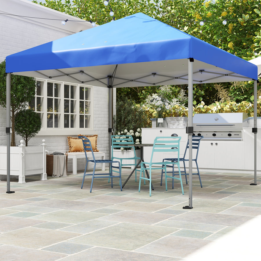 3 x 3m Pop-Up Gazebo, with Accessories - Blue