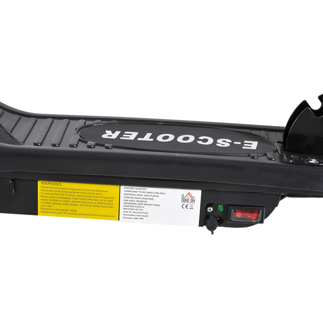 MCL Folding Kids Electric Scooter Ride on Toy, Age 7-14-Black