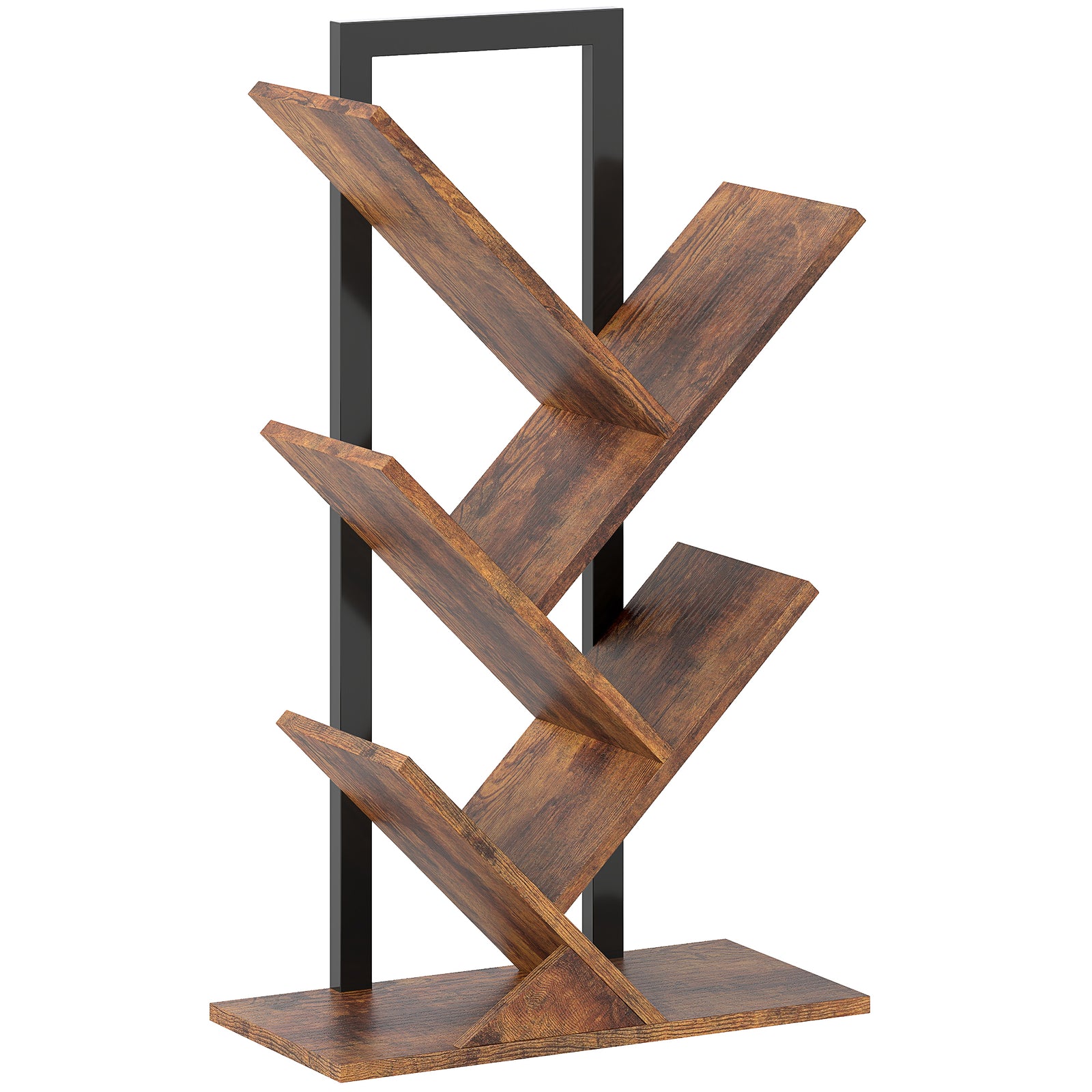 Four-Section Tree Bookcase - Wood-Effect