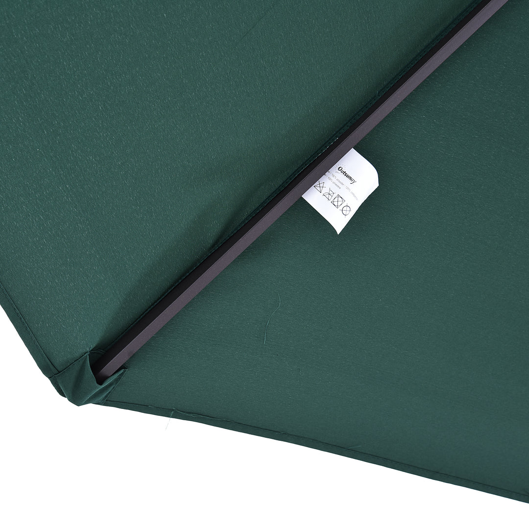 4.6m Double Garden Parasol - Green