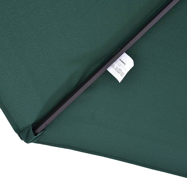 4.6m Double Garden Parasol - Green