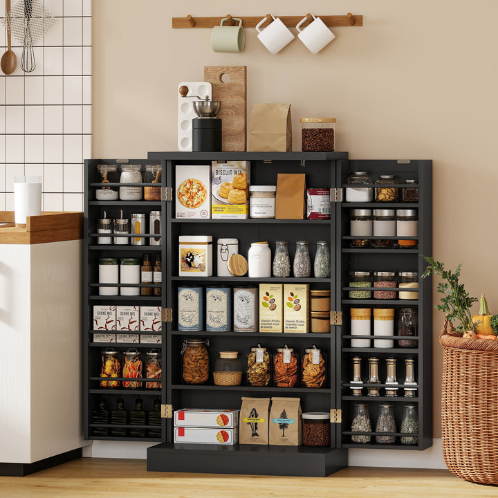 Kitchen Cupboard, Freestanding Multi-Storage Kitchen Pantry Cabinet wi