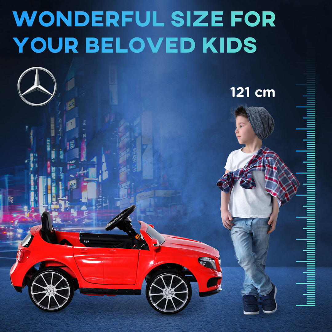 Kids Electric Car Kids Ride-On Car 6V Licensed Mercedes Benz-Red