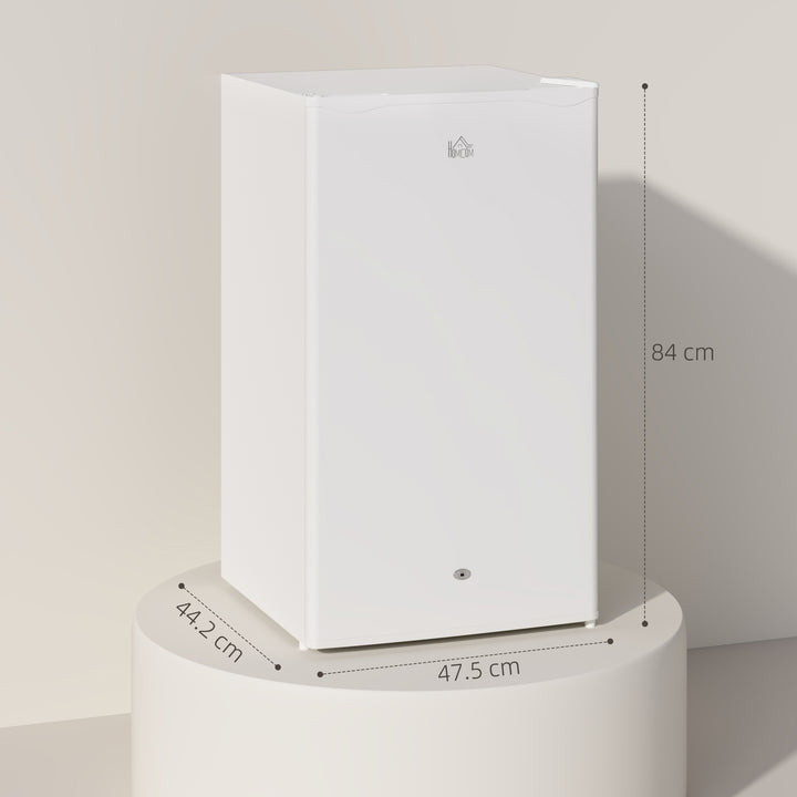 91L Freestanding Under-Counter Fridge with Lock - White