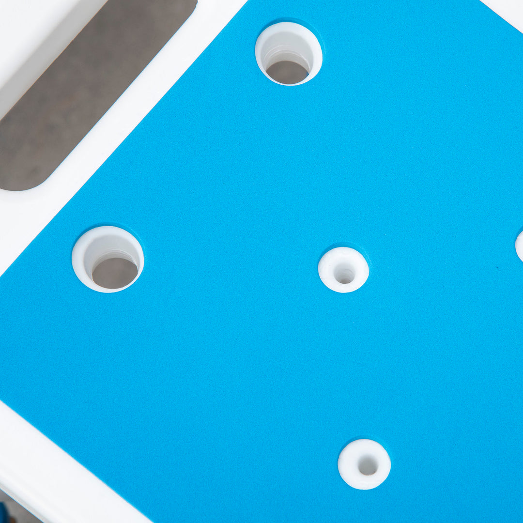 MCL 44-51.5cm Aluminium Frame Shower/Bath Stool - Blue