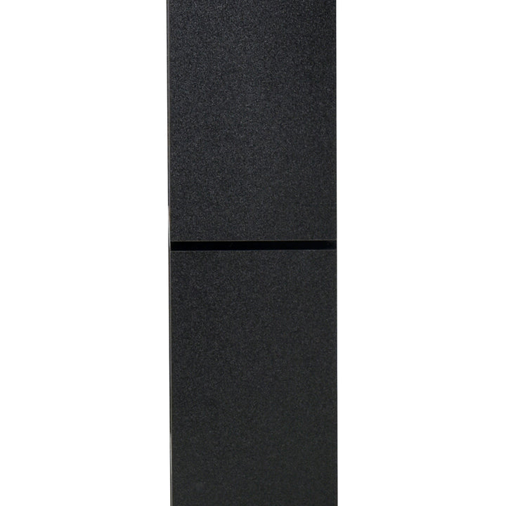 8-Tier Freestanding Bookcase w/ Melamine Surface Anti-Tipping Foot Pads Home Display Storage Grid Stand Bedroom Living Room Furniture Modern Style - Black