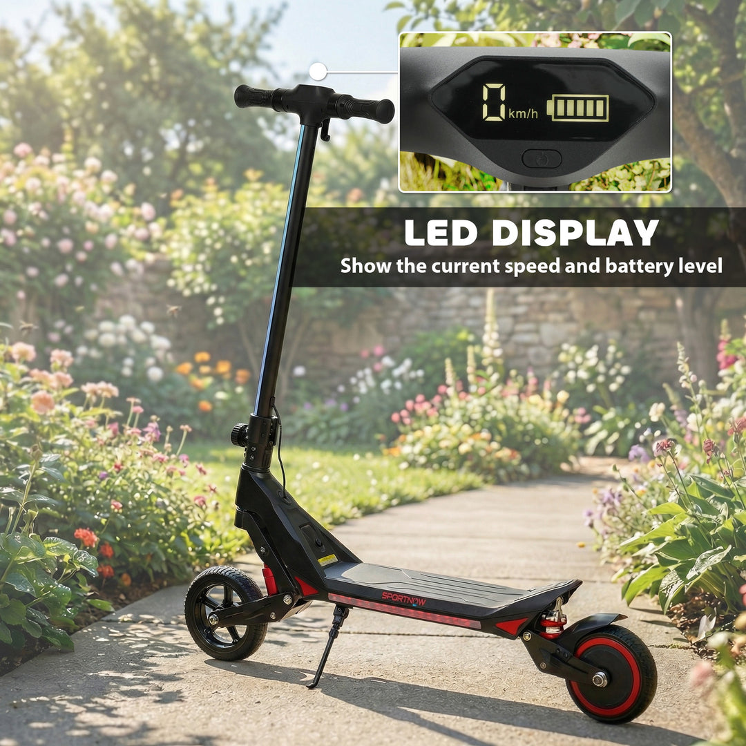Electric Scooter for Kids, Foldable E Scooter for Age Age 6+ with LED 