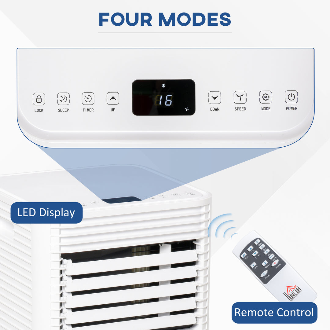 9000 BTU Portable Air Conditioner for Cooling Dehumidifier Fan, Air Conditioning Unit, with Remote, 24H Timer, Window Mount Kit, R290, A Energy Efficiency