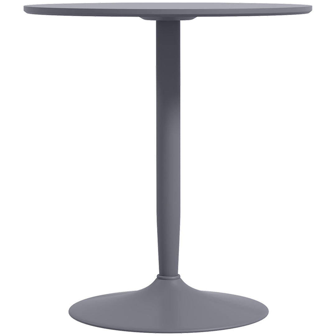 75H x Φ70cm Two-Person Minimalistic Dining Table - Grey