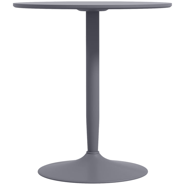 75H x Φ70cm Two-Person Minimalistic Dining Table - Grey