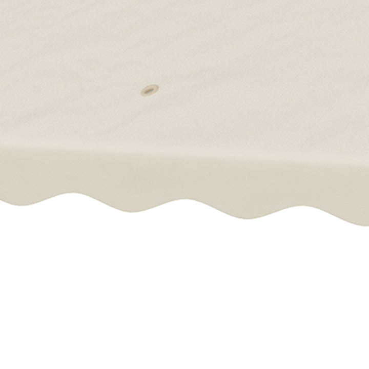 3 x 3 m Gazebo Canopy Replacement Covers, 2 - Tier Gazebo Roof Replacement TOP COVER ONLY, Cream White