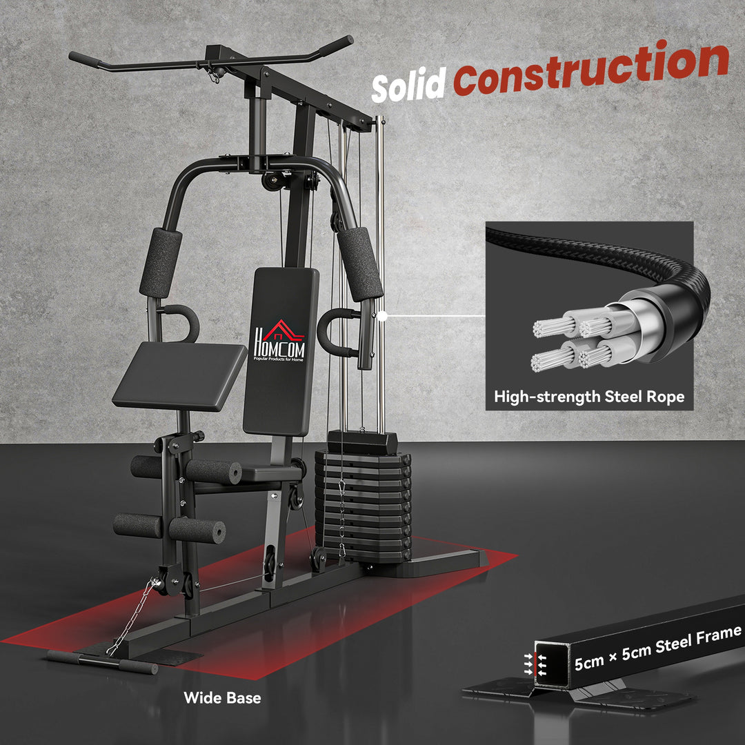 MCL Multi-Exercise Gym Station, with 45kg Weight Stack, for Full Body Workout