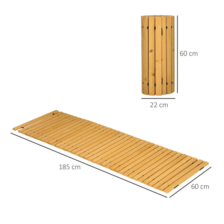 Rollable Wooden Garden Pathway Weather-Resistant Walk Way for Wedding 