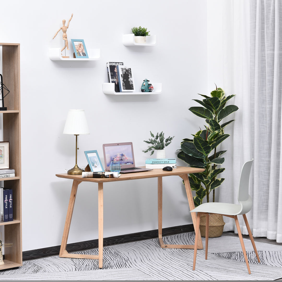 Floating Shelves, Set of 3 Wall Shelf, Shelves for Wall Invisible Mounting, Bedroom Living Room, White