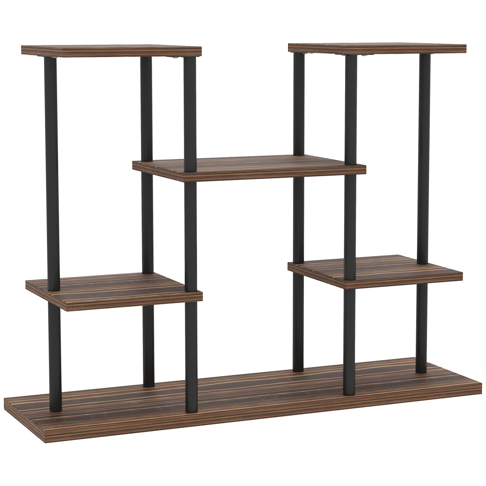 Four-Tier Wooden Shelf Plant Stand