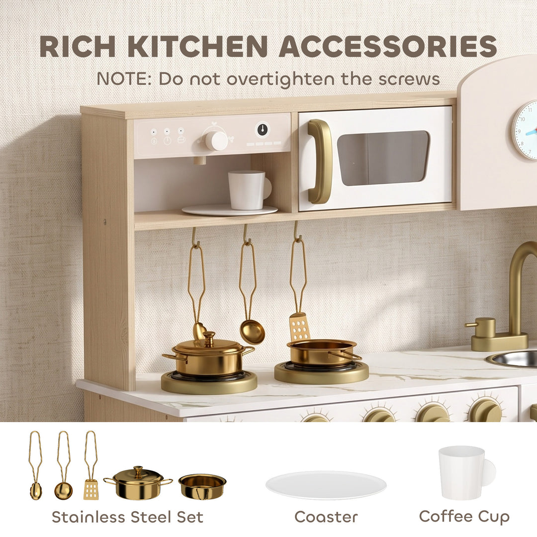 Play Kitchen, Kids Kitchen Playset with Rotating Coffee Machine - view 6
