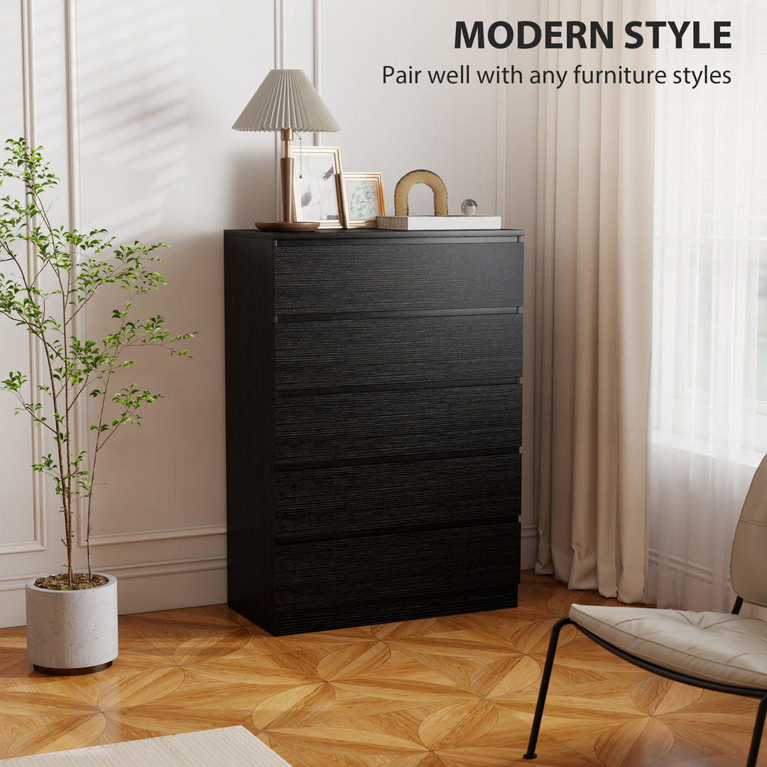 Chest of Drawers, 5 Drawer Dresser, Modern Storage Cabinet with 5 Draw