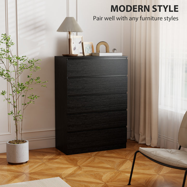 Chest of Drawers, 5 Drawer Dresser, Modern Storage Cabinet with 5 Draw