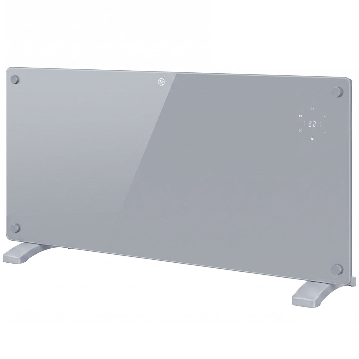 2000W Smart Panel Heater Wall Mounted & Freestanding, Electric Heater - Grey