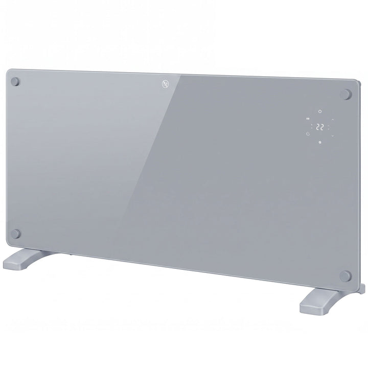 2000W Smart Panel Heater Wall Mounted &amp; Freestanding, Electric Heater - Grey