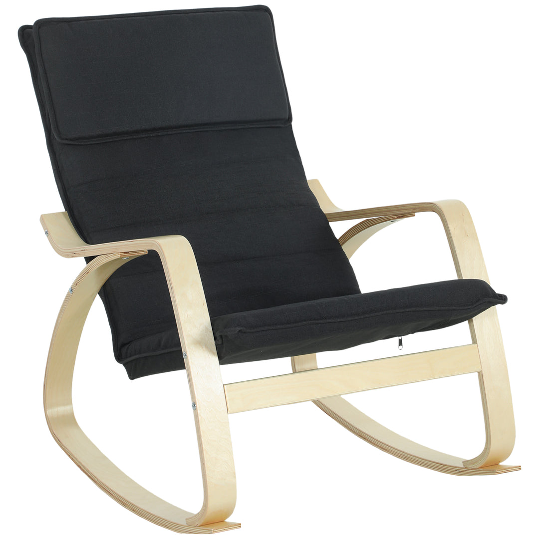 Lounge Chair, Comfortable Relax Rocking Chair with Headrest, 67W x 92D