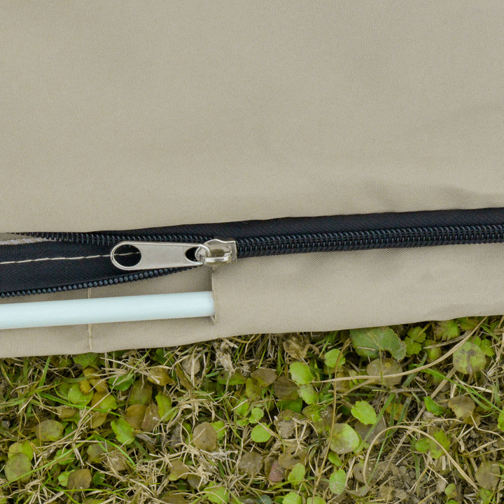 MCL Outdoor Cantilever Umbrella Cover with Rod, Zipper, Khaki