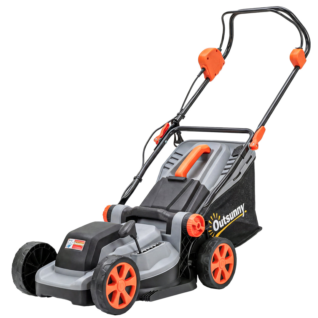 18V Cordless Lawnmower with 2 x 4Ah Batteries, Battery Lawn Mower with
