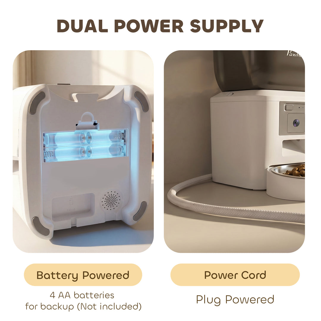 Automatic Cat Feeder with Camera, 2.4G WiFi, APP Control 4L Pet Feeder