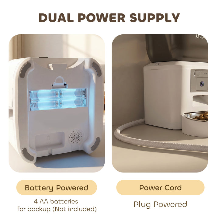 Automatic Cat Feeder with Camera, 2.4G WiFi, APP Control 4L Pet Feeder