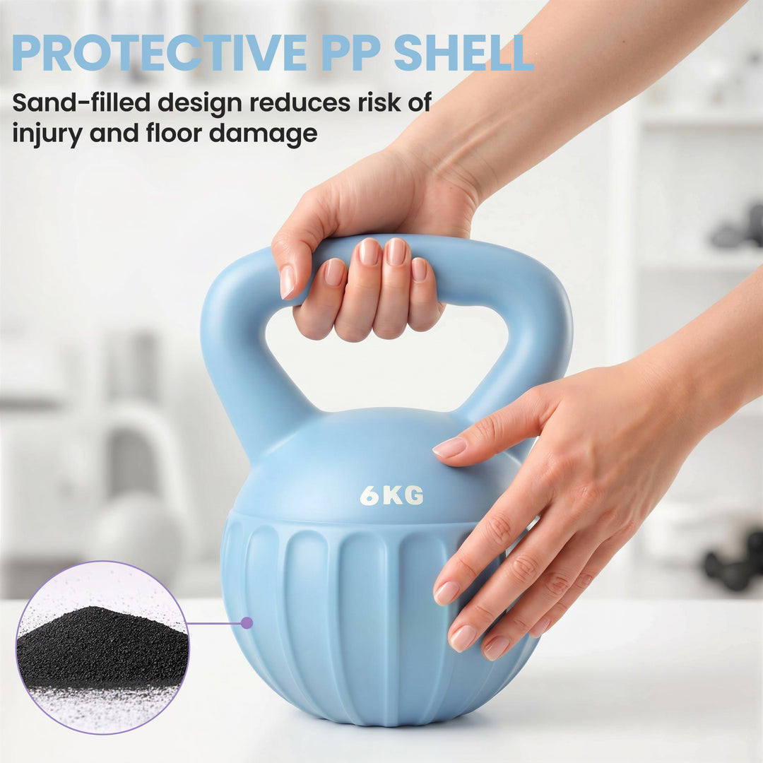 Kettlebell for Strength Training Kettle Bell with Non-Slip Handle 6 kg
