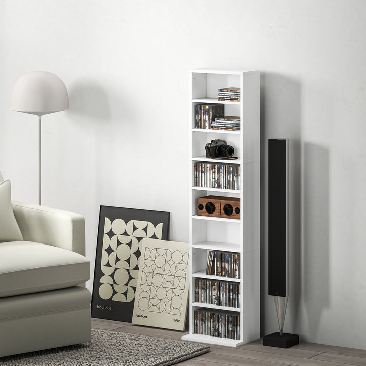 260 Narrow CD Storage Unit - White
