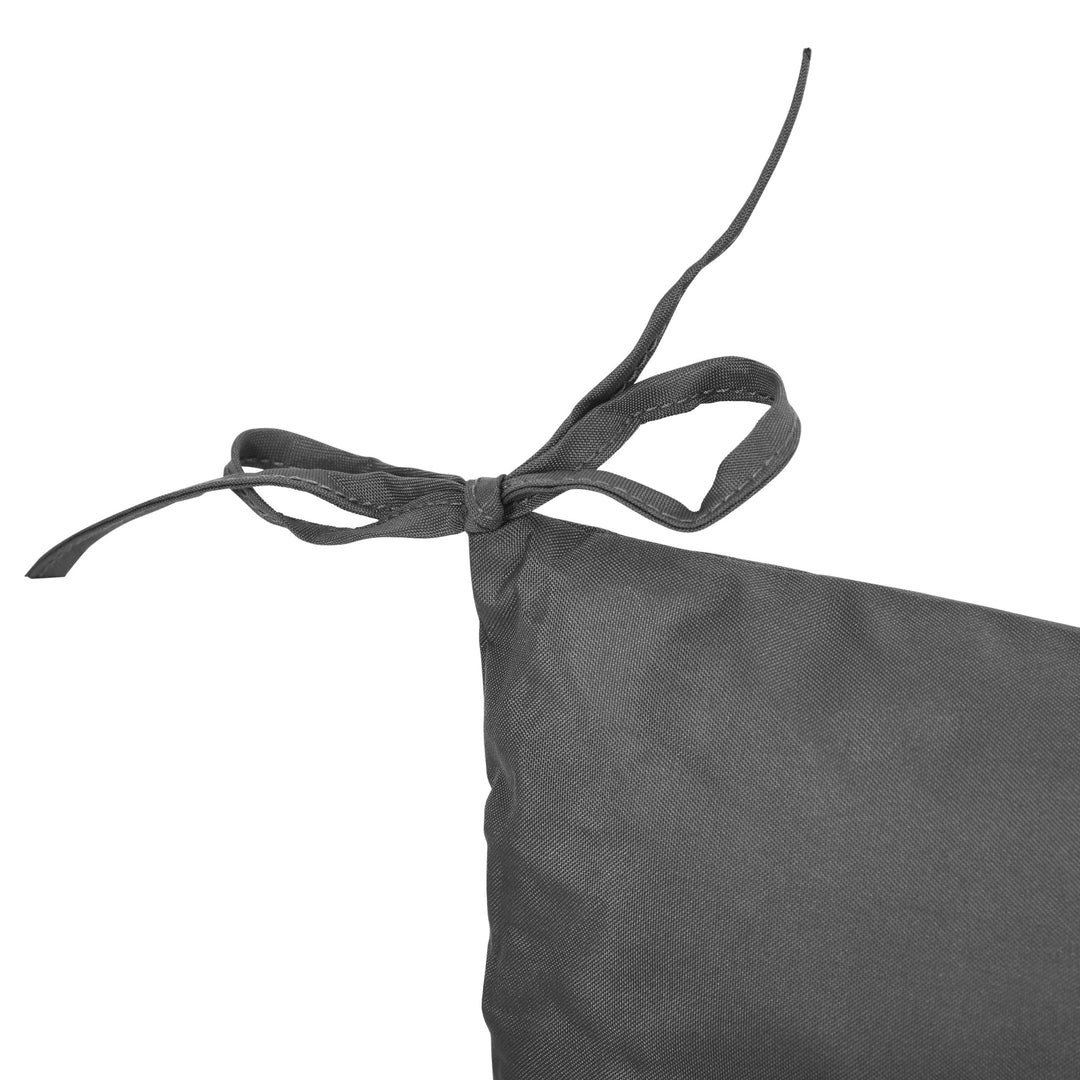 Set of Two Outdoor Seat Cushions - Dark Grey