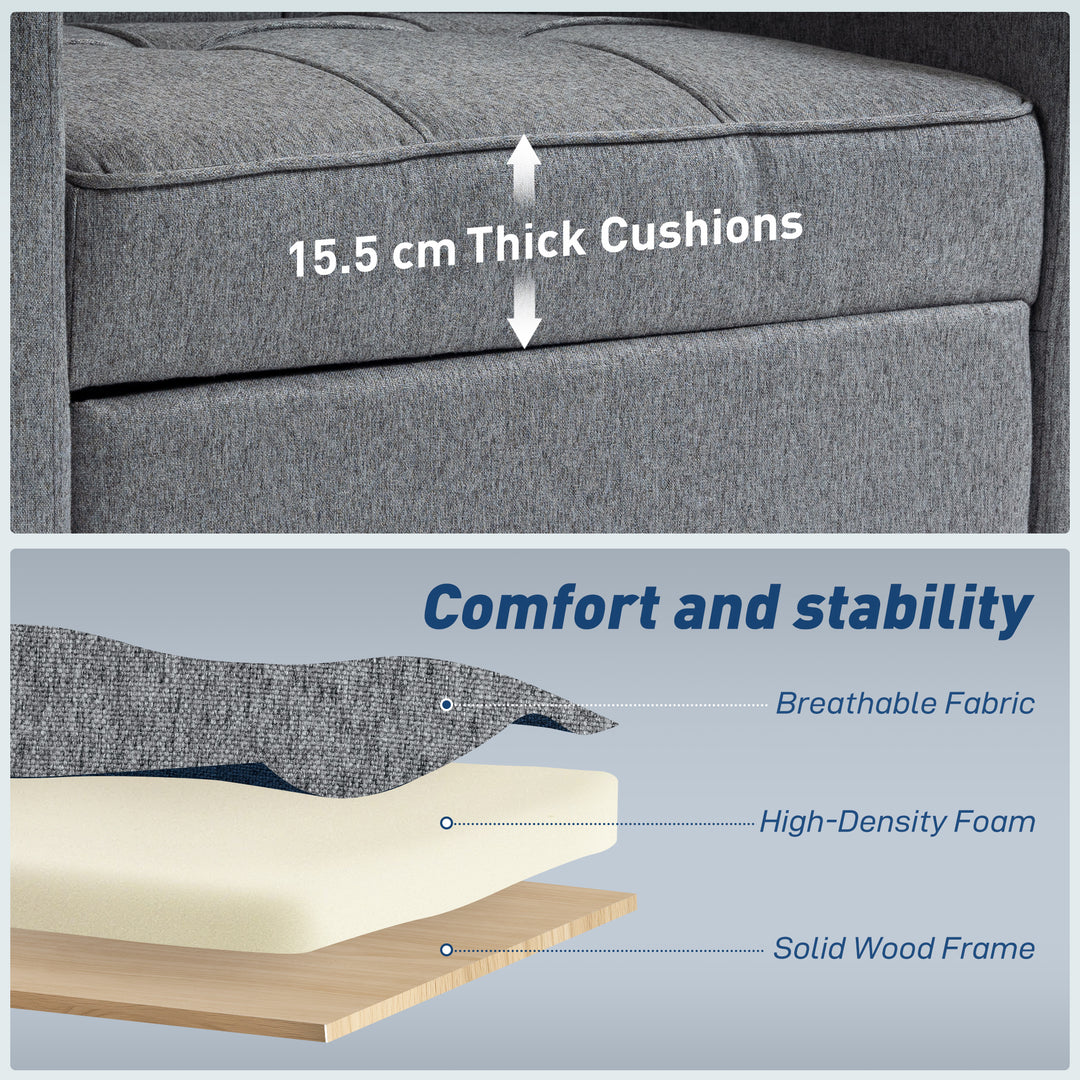 3-in-1 Single Sofa Bed, Convertible Sleeper Chair Bed