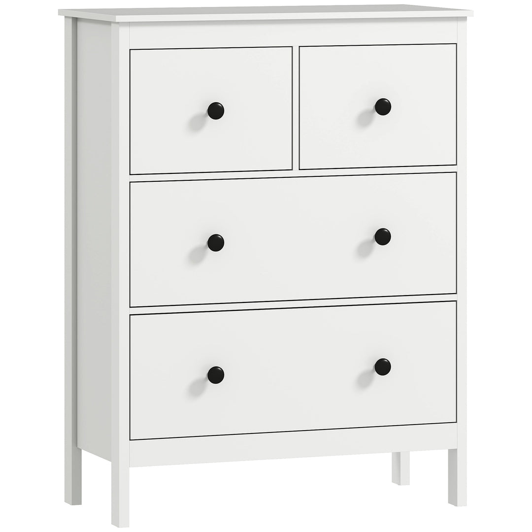 Modern Chest of Drawers, 4 Drawer Dresser Clothes Storage Organiser fo
