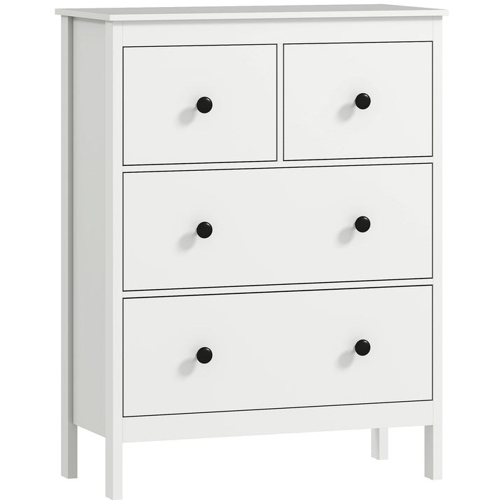 Modern Chest of Drawers, 4 Drawer Dresser Clothes Storage Organiser fo