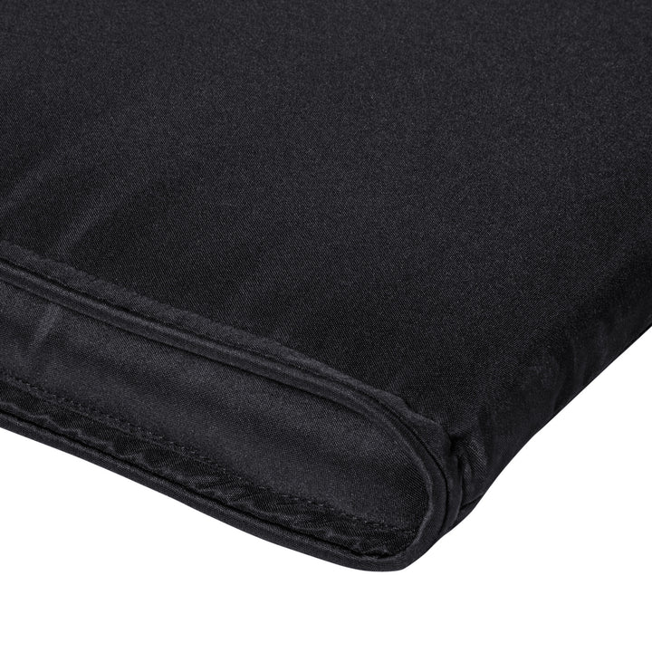 Outsunny Replacement Thick Cushion for Sun Lounger, Recliner Chair Relaxer Pad with Pillow, Black