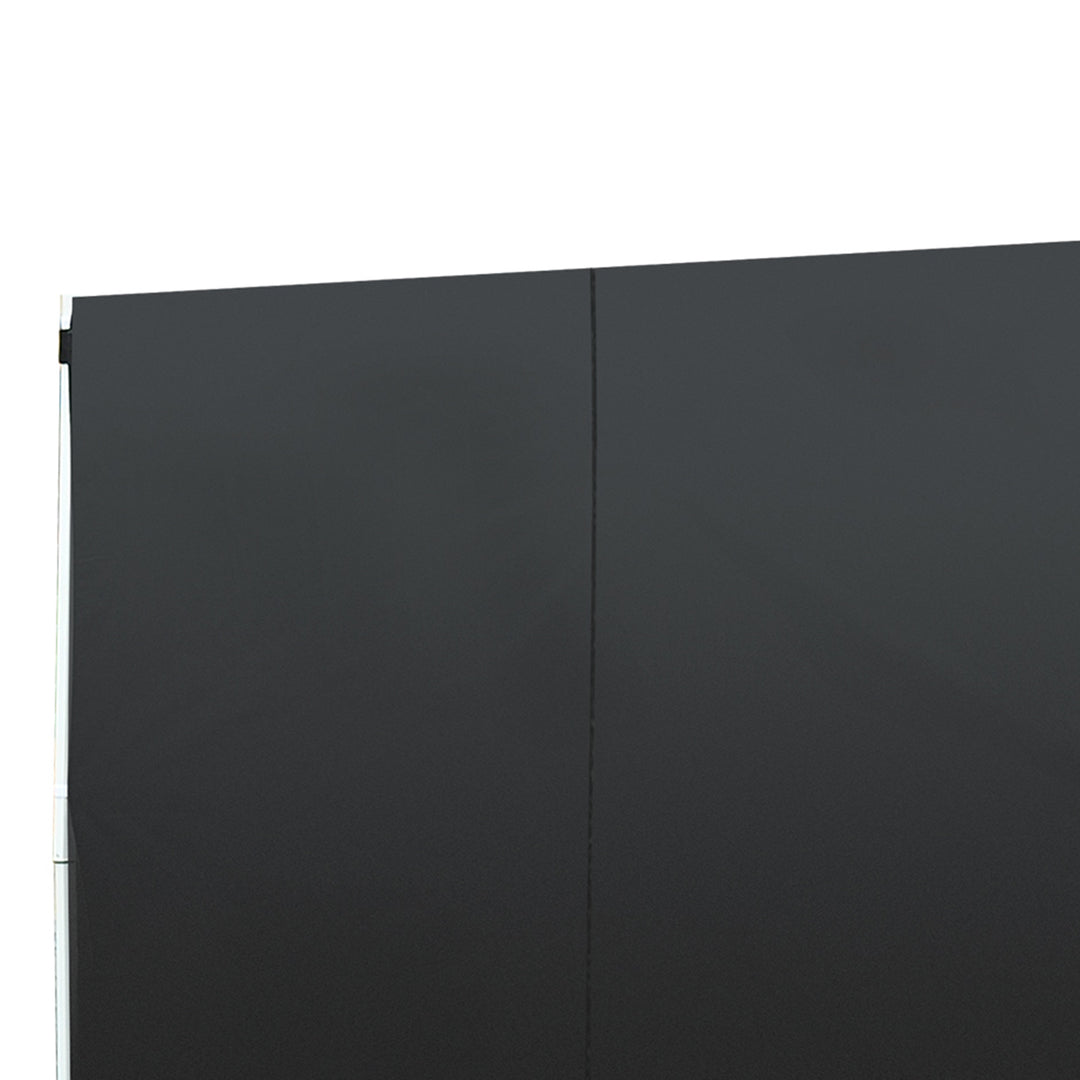 3 Meters Gazebo Replaceable Exchangeable Side Panel Wall Panels Walls With Window, Black