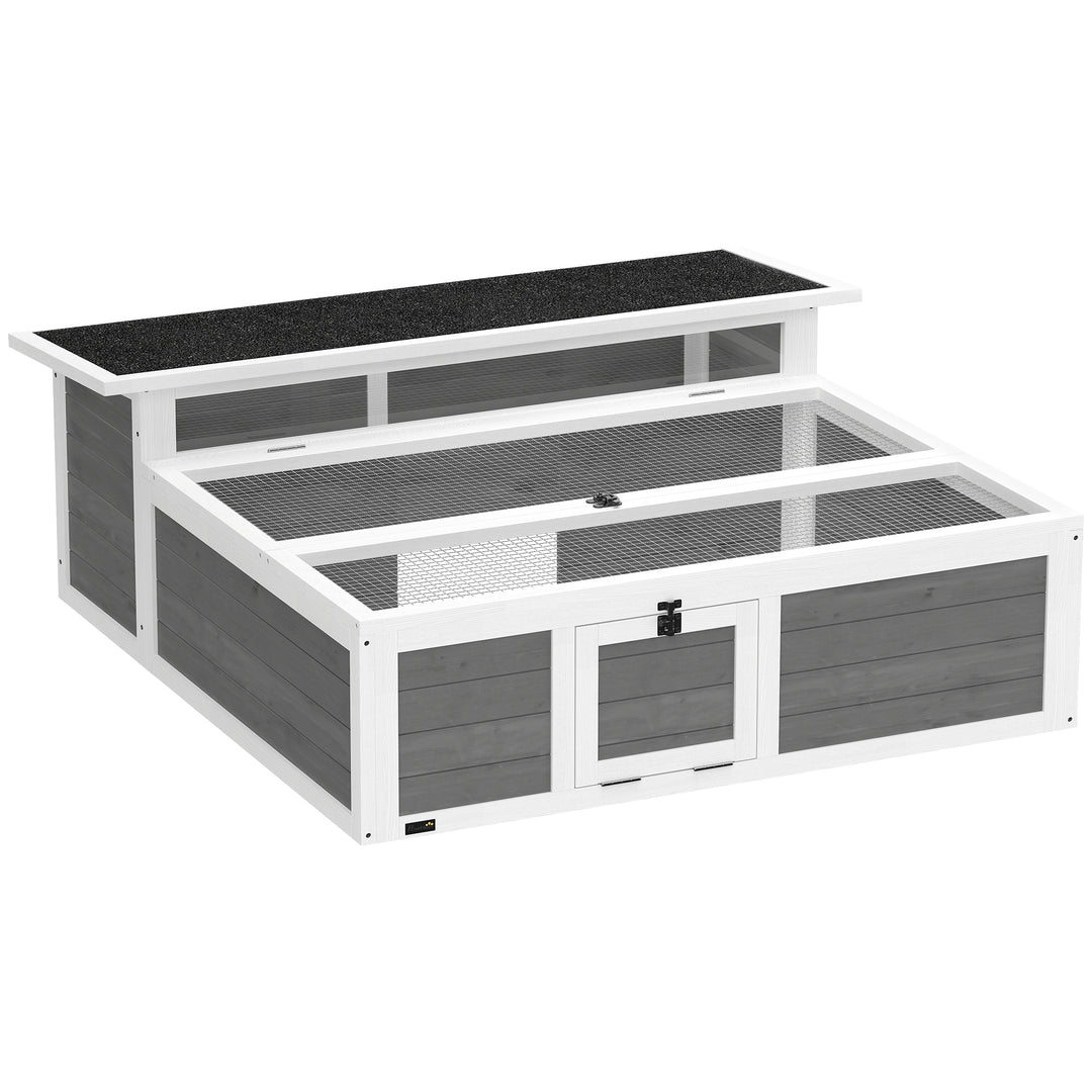 Wooden Tortoise House, Tortoise Enclosure with Clear Observation
