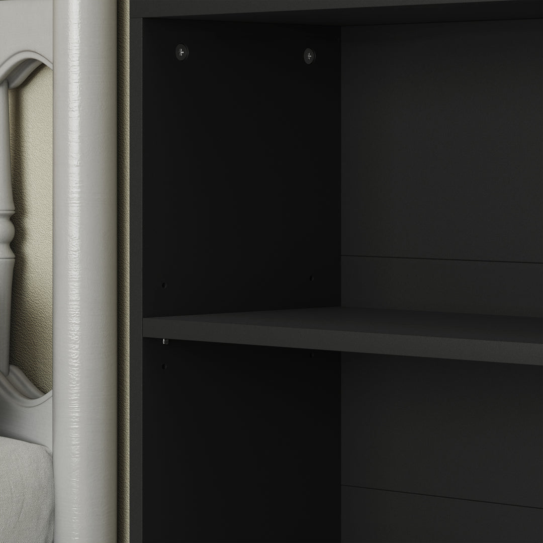 Six Shelf Bookcase - Black