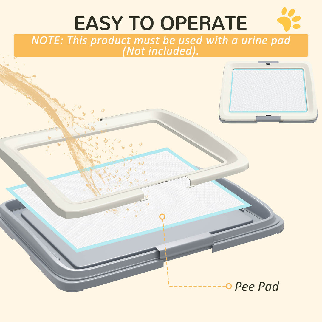 Dog Toilet Tray for Training Dogs, Dog Litter Tray for Indoor, Outdoor, 63 x 49 x 6cm