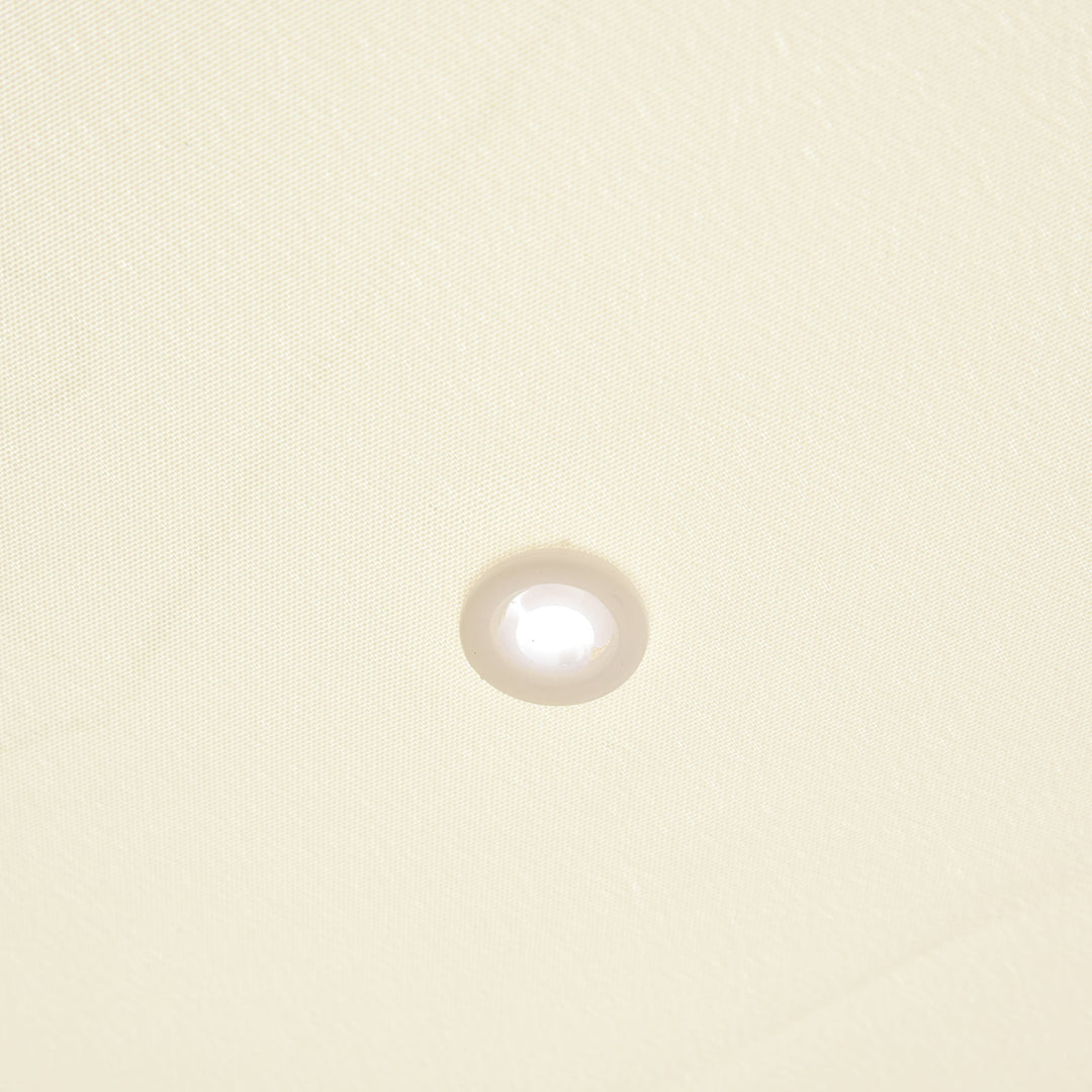 MCL 4 x 3 Meters Canopy Metal Wall Gazebo Awning Garden Marquee Shelter Door Porch - Cream