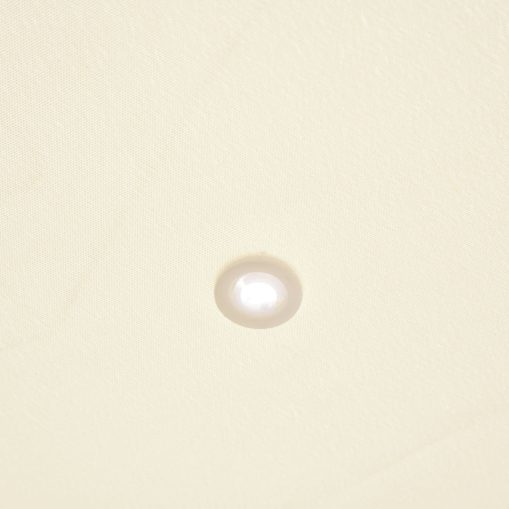 MCL 4 x 3 Meters Canopy Metal Wall Gazebo Awning Garden Marquee Shelter Door Porch - Cream